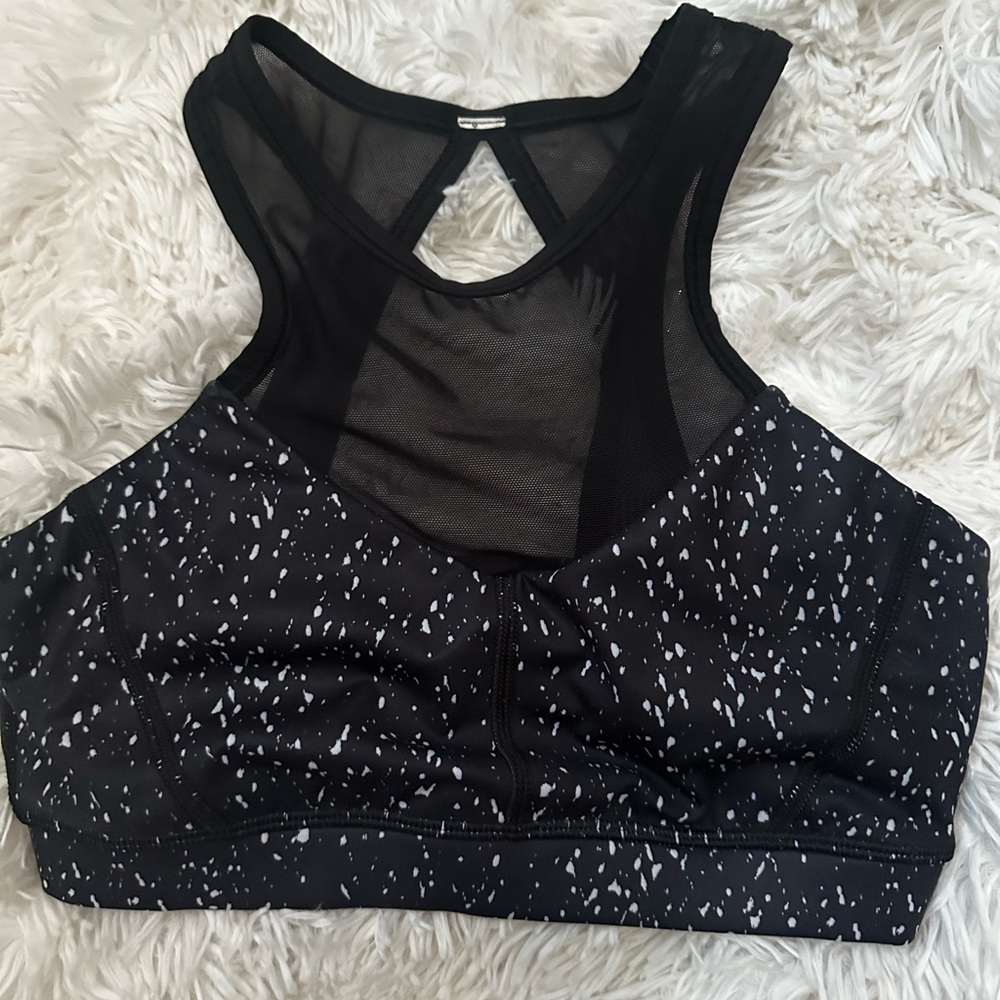 Lululemon Athletica Black Speckled Sports Bra